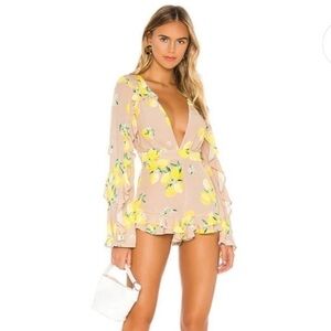 Majorelle Devon Romper in Tan Lemon